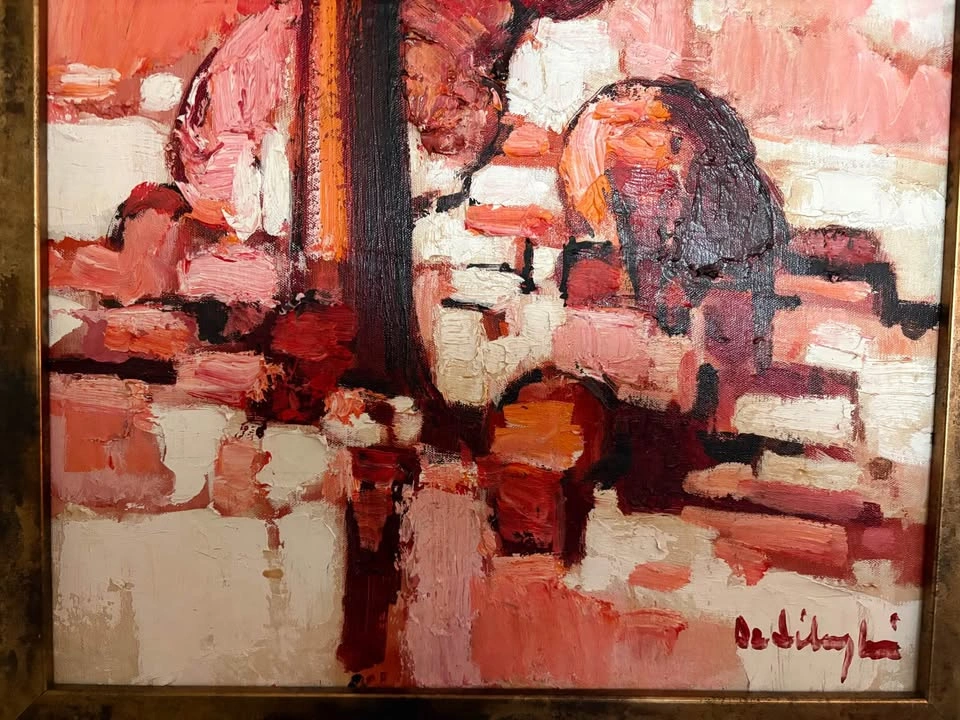 Stunning Modern Framed Abstract Expressionism Oil Painting - photo 5