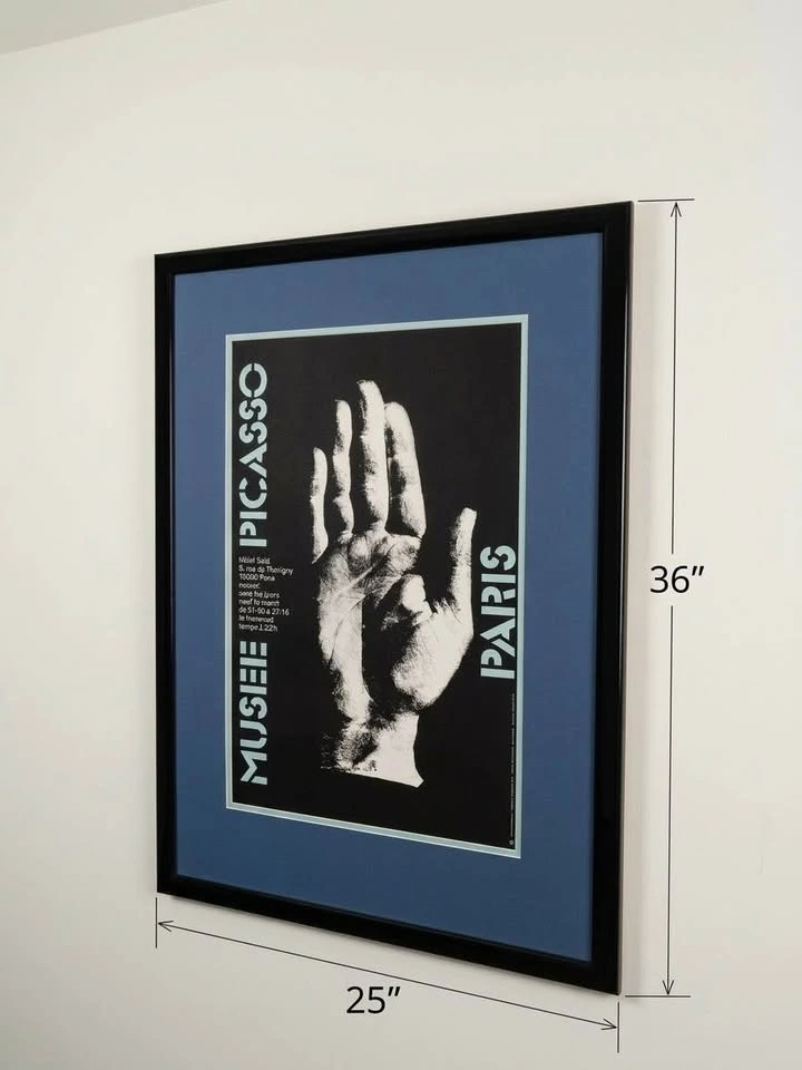 Authentic 1986 Framed Musée Picasso Paris Exhibition Poster - photo 2