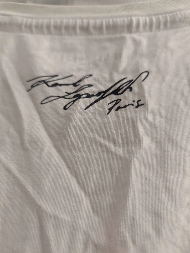 Karl Lagerfeld Paris T-Shirt – White Paris Print, Size L - photo 4