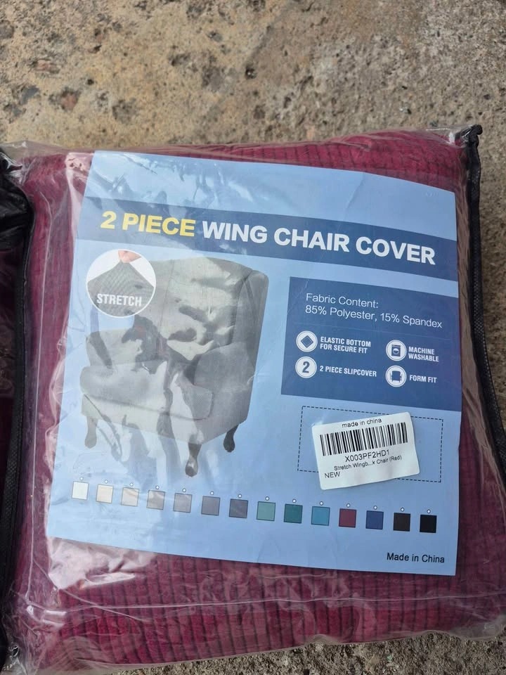 2 Piece Wing Chair Cover - photo 3