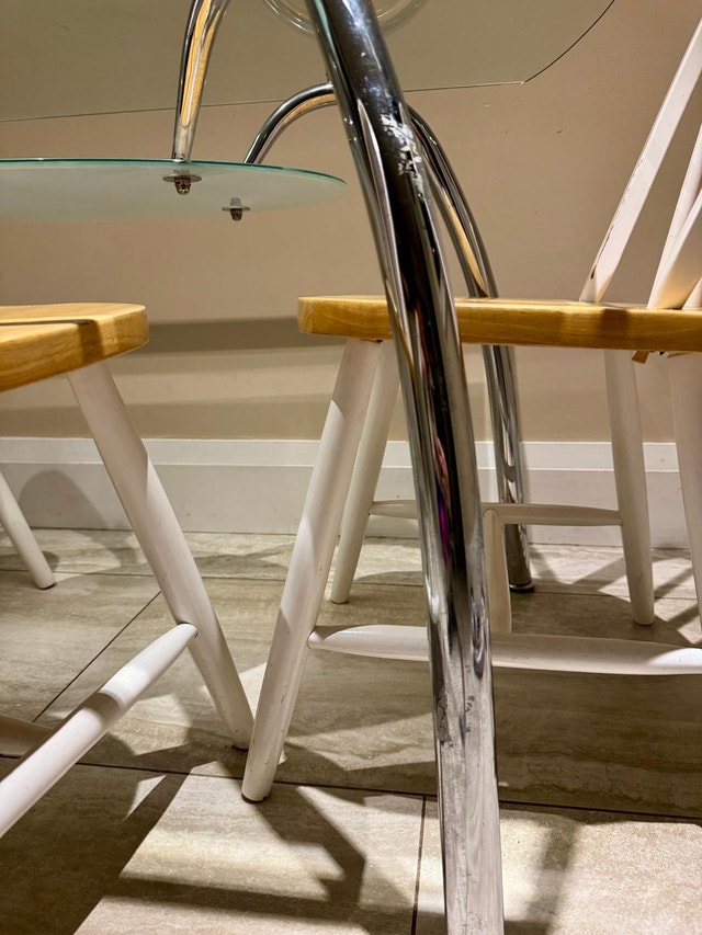 Modern Glass Dining Table with storage - photo 4