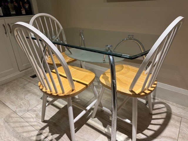 Modern Glass Dining Table with storage - photo 5