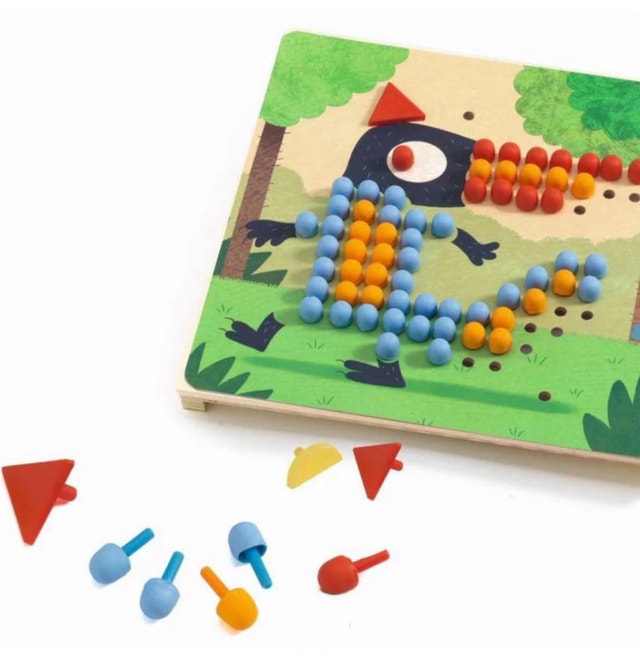 Djeco Mosaico Rigolo – Creative Peg Mosaic Game (Ages 4+) - photo 2