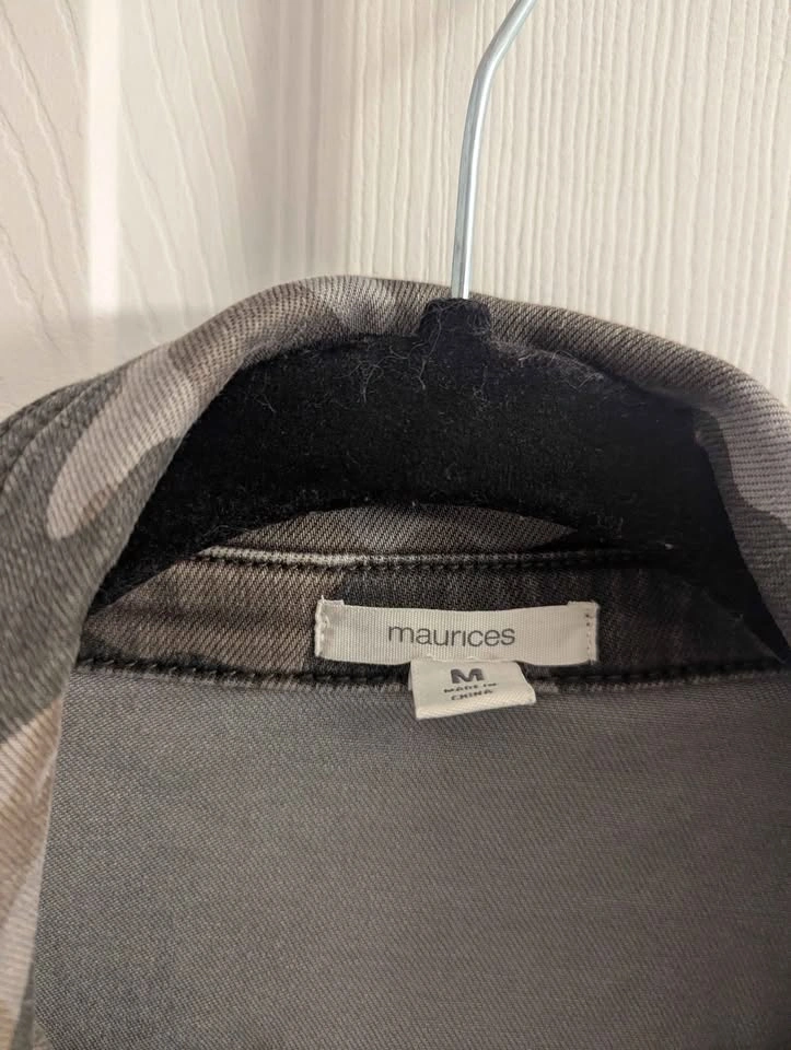 Maurices Camo Denim Jacket – Size M - photo 2
