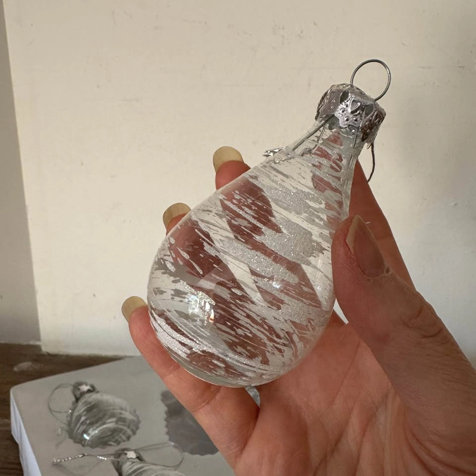 Vintage Blown Glass Christmas Ornaments Set of 5 - photo 3