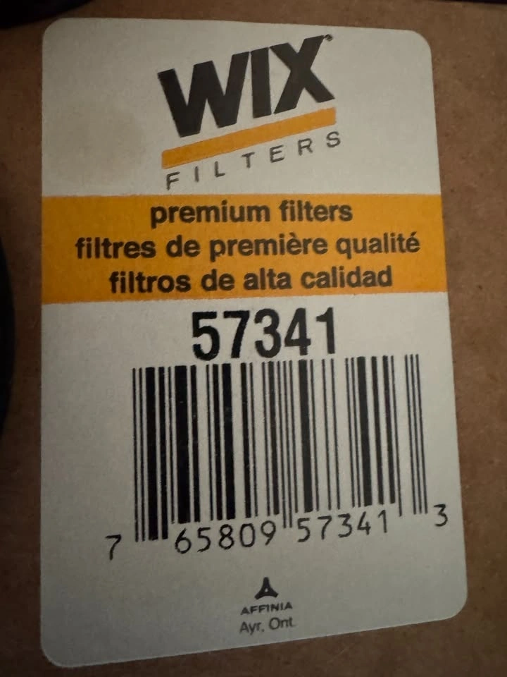New WIX 57341 Oil Filter - Fits Dodge Dart / Fiat 500 / Jeep Ren - photo 3