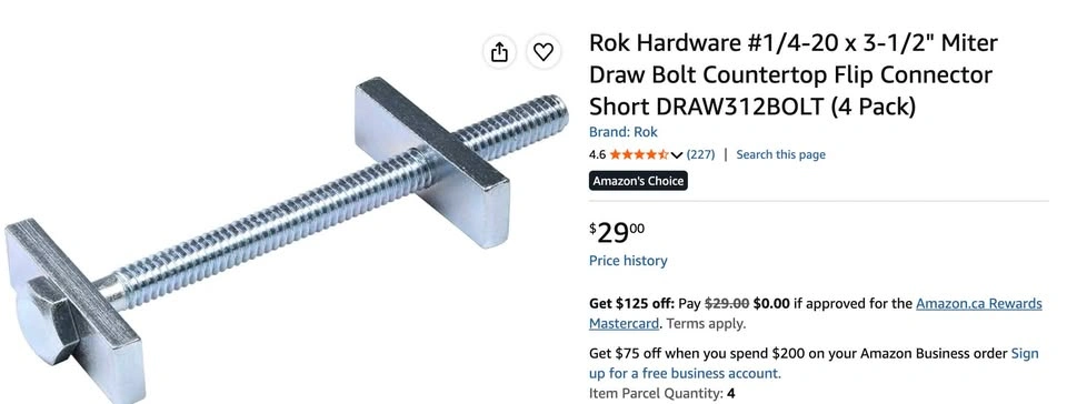 3.5-inch Bolt Kit - Brand New - photo 2
