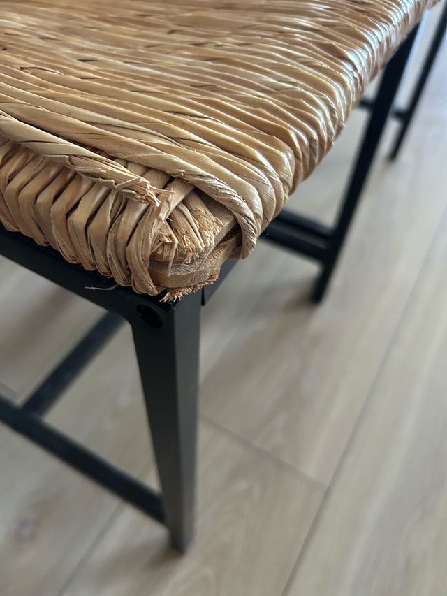 Woven Seat Metal Frame Bar Stools - photo 2