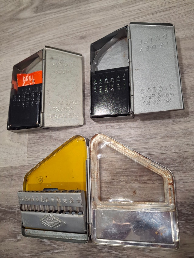 Vintage Victor and Bushman Metal Drill Index Cases - photo 2