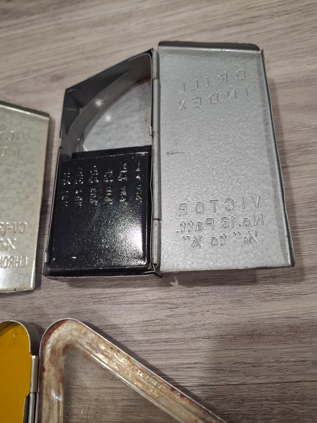 Vintage Victor and Bushman Metal Drill Index Cases - photo 5