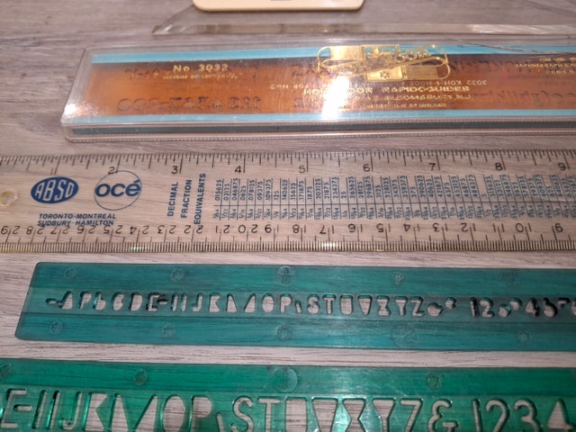 Vintage Staedtler, Koh-I-Noor, & Tacro Drafting & Lettering Set - photo 3