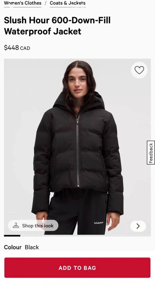 BNWT - Lulu Lemon Slush Hour 600-Down-Fill Waterproof Jacket XL - photo 2