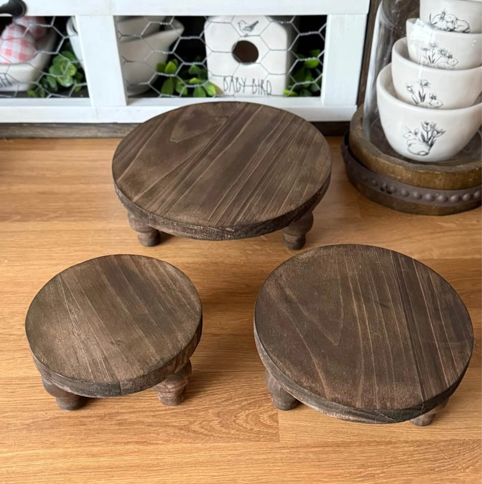 Rustic Wooden Riser Set - photo 2