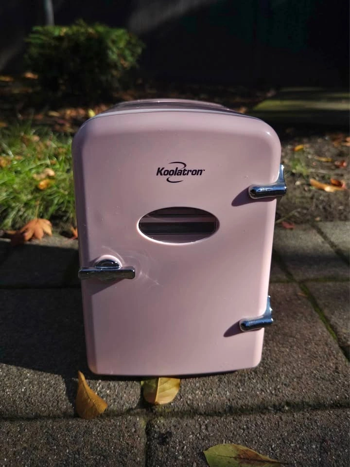 Pink Koolatron Retro Mini Fridge