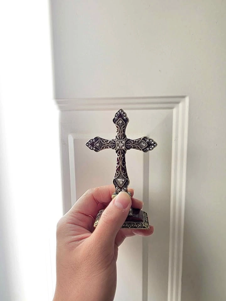 Ornate Jeweled Standing Cross