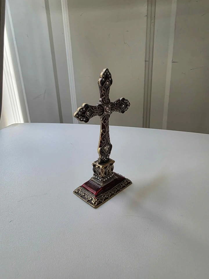 Ornate Jeweled Standing Cross - photo 3