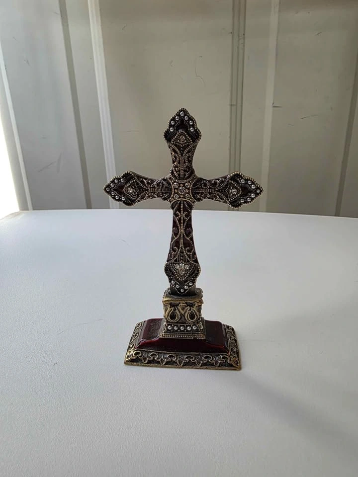 Ornate Jeweled Standing Cross - photo 4