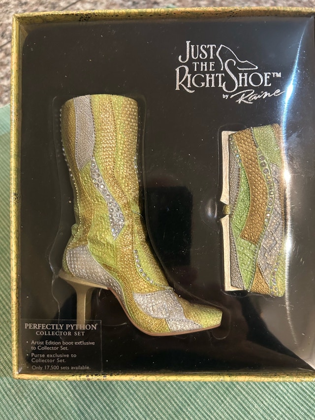 Just The Right Shoe Perfectly Python Collector Set Vintage