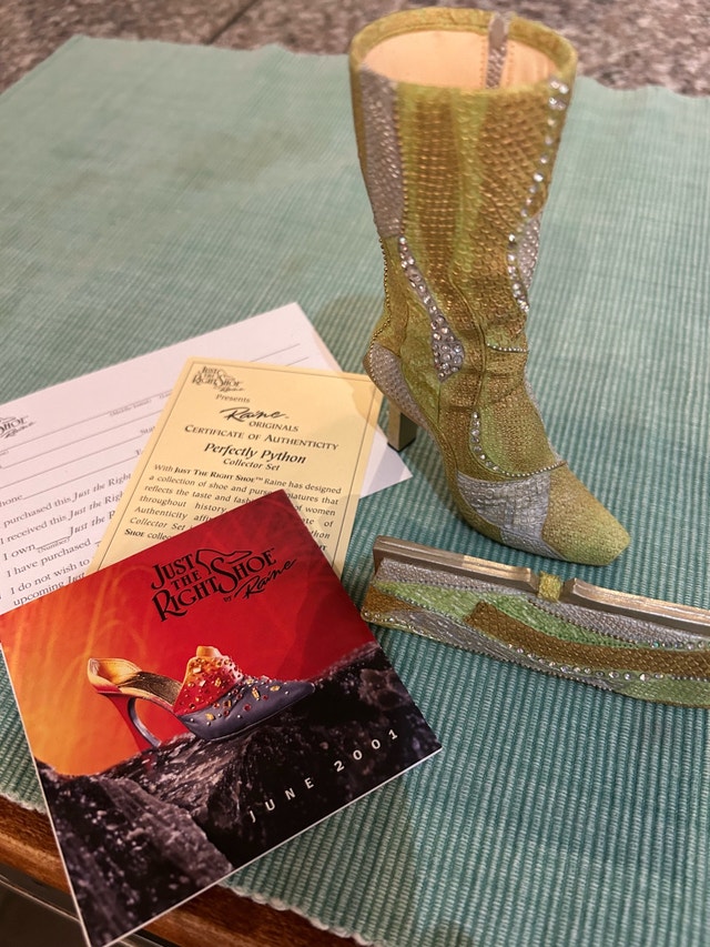 Just The Right Shoe Perfectly Python Collector Set Vintage - photo 3