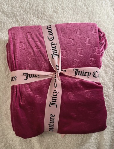 Juicy Couture Pink Velour 2pc Pajama Set L Rhinestone Logo - photo 2