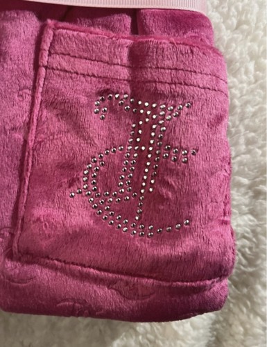 Juicy Couture Pink Velour 2pc Pajama Set L Rhinestone Logo - photo 4