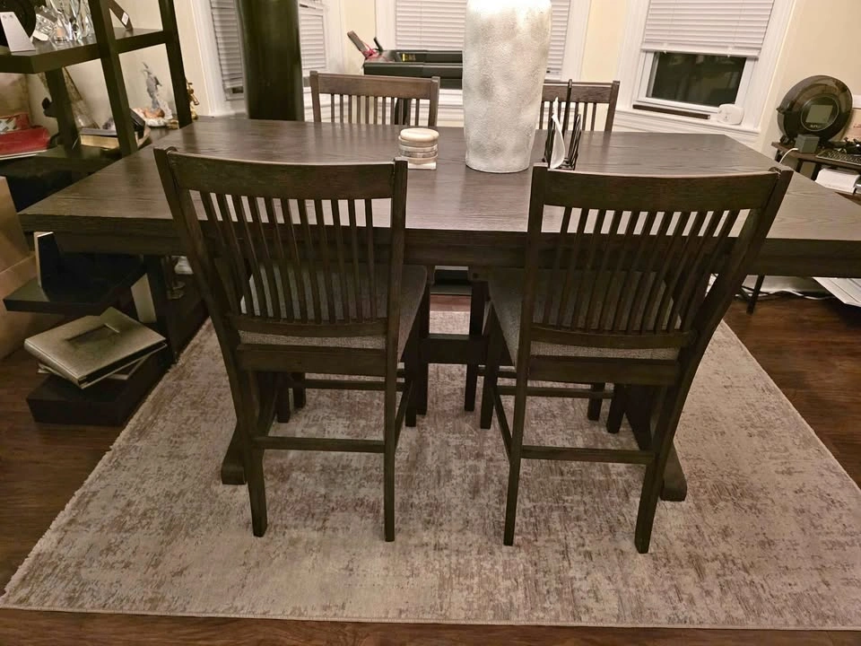Wooden Dinner Table and 4 Chairs
