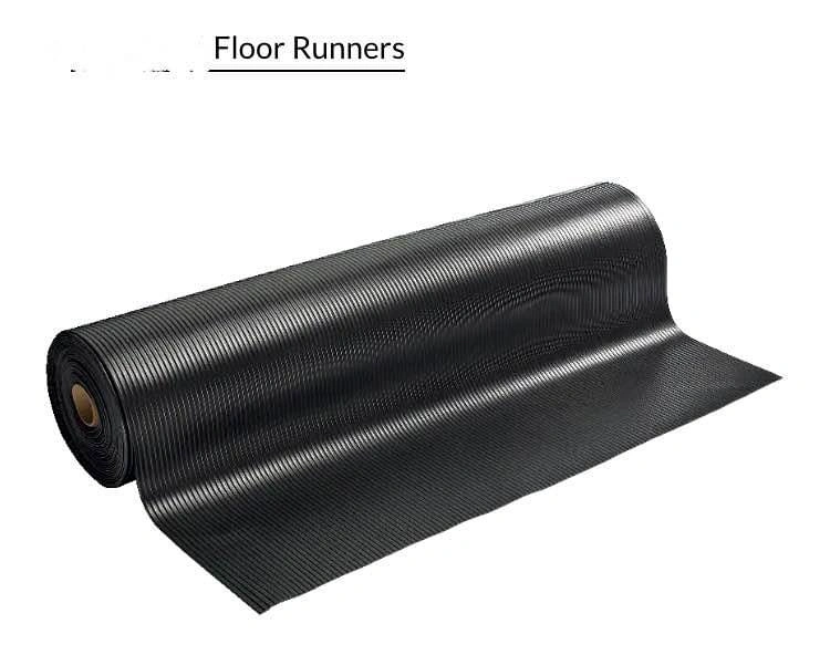 Vinyl Matting Runner, Black, 36-in