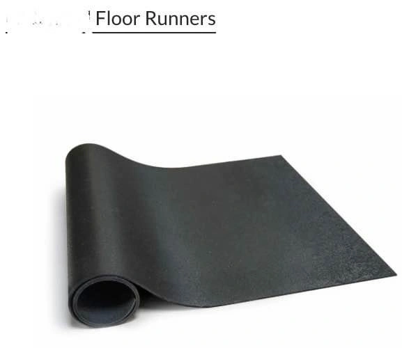 Vinyl Matting Runner, Black, 36-in - photo 3