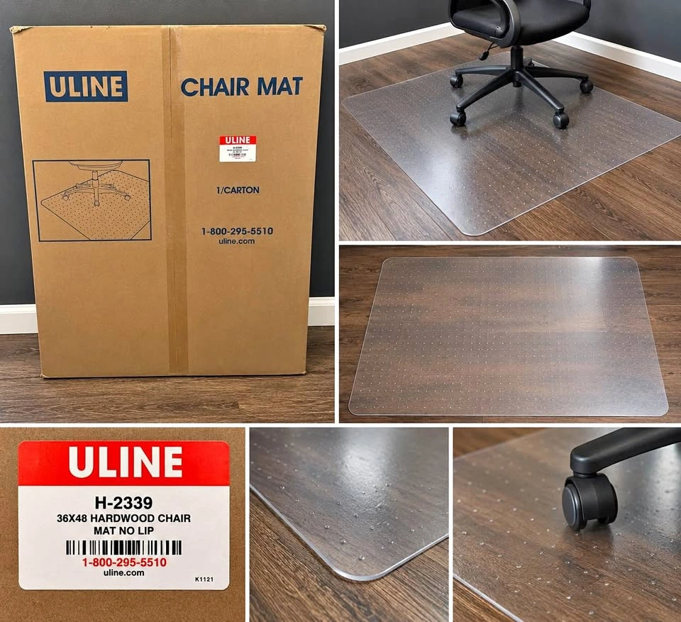 ULINE H-2339 Clear Hard Floor Chair Mat – Brand New in Box