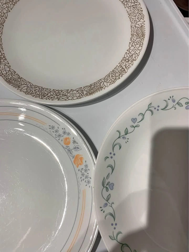 Mixed set 12” Corelle Dinnerware plates xL