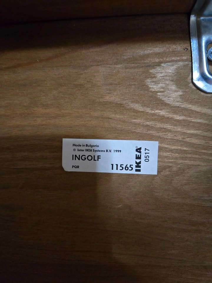 Pair of IKEA INGOLF Solid Pine Counter Stools (25” Seat Height) - photo 3