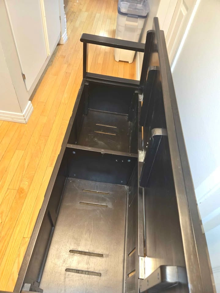Dark Espresso Wooden Entryway Storage Bench with Lift-Top Seat - photo 3