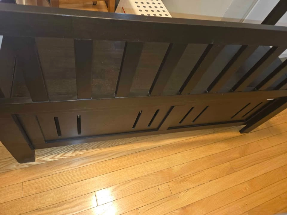 Dark Espresso Wooden Entryway Storage Bench with Lift-Top Seat - photo 4