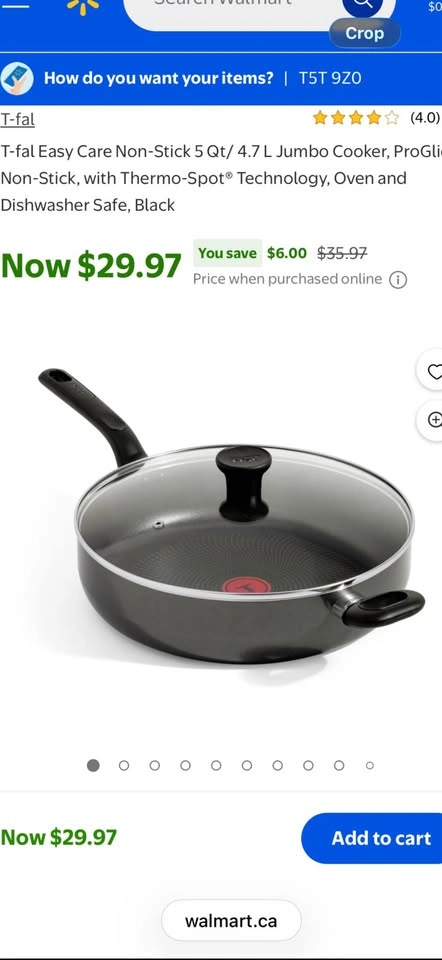 T-fal Non-Stick Deep Sauté Pan with Lid - photo 3