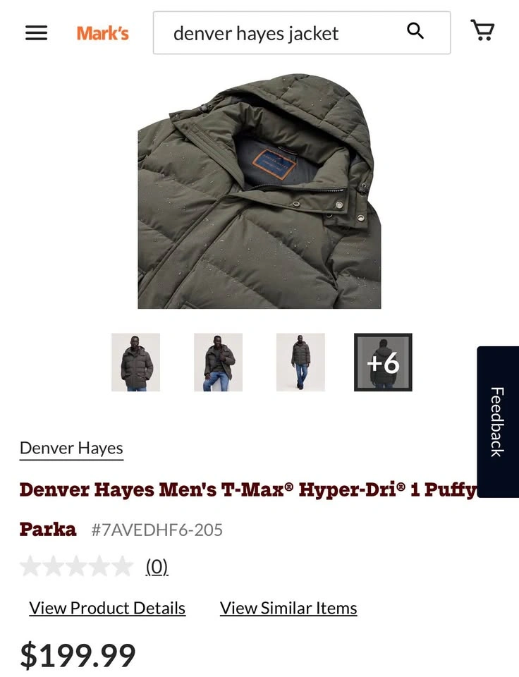 Large | Denver Hayes Men's T-Max Hyper-Dri 1 Puffy Parka - photo 2