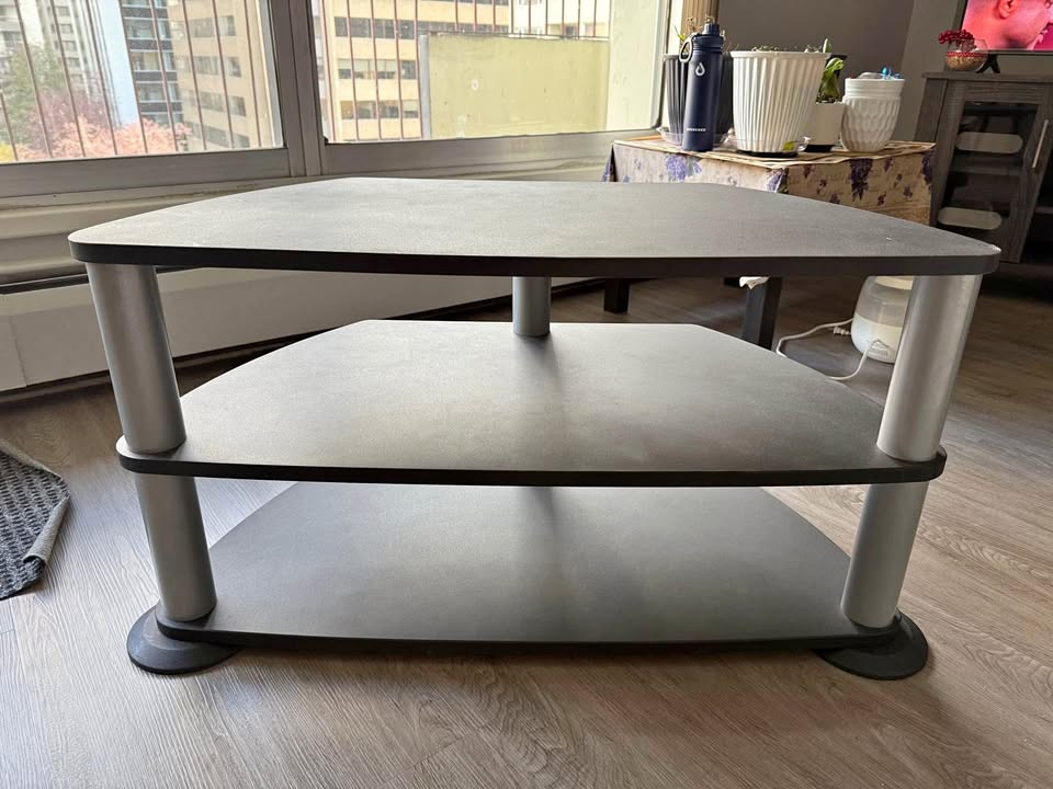 🧡Modern Black 3-Tier TV / Media Stand