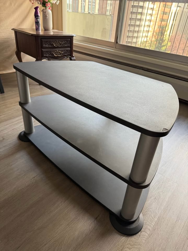 🧡Modern Black 3-Tier TV / Media Stand - photo 3