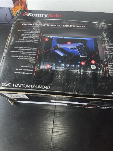SentrySafe QAP1BLX Biometric Gun Safe Fingerprint Handgun Pistol - photo 5