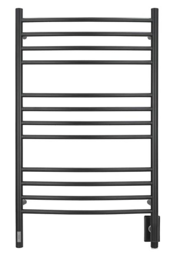 Lustra 12-Bar Electric Towel Warmer Matte Black Timer Temp Contr - photo 3