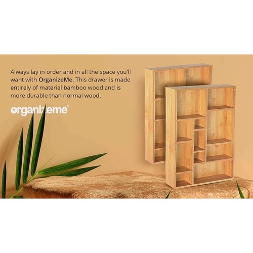 Bamboo Drawer Organizer 2 Pack - photo 4