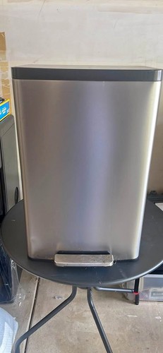 Kohler Stainless Steel Step Trash Can — Foot Pedal, Lid Lock