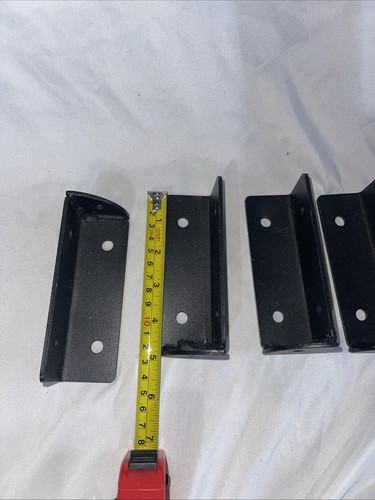 5 pack lot National Hardware Black Wide Corner Braces - photo 2