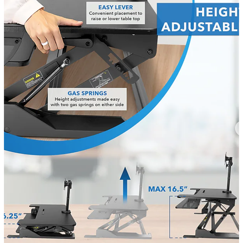 Mount-It! Standing Desk Converter with Dual Monitor Mount - photo 2