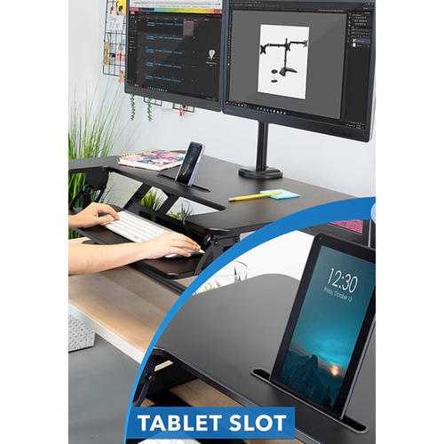 Mount-It! Standing Desk Converter with Dual Monitor Mount - photo 3