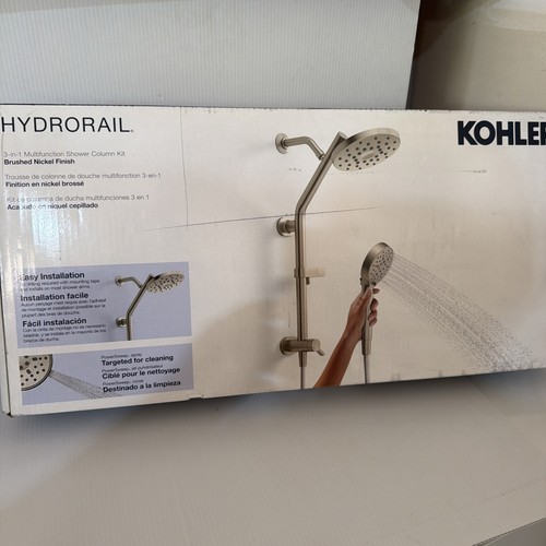 Kohler Hydrorail R38001-G-BN 3-in-1 Shower System Brushed Nickel