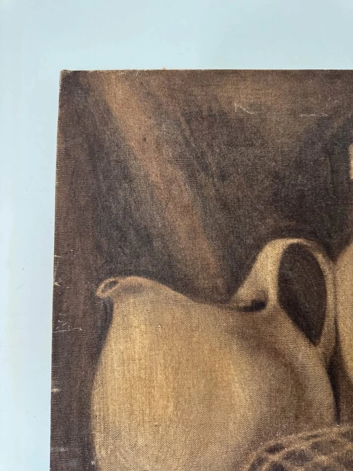 Vintage 1968 Still Life Canvas Painting– Signed C. Scadding on R - photo 5