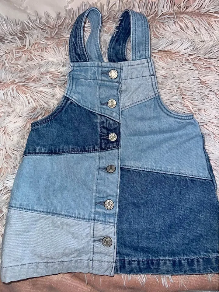 Gap baby overall dress thumbnail