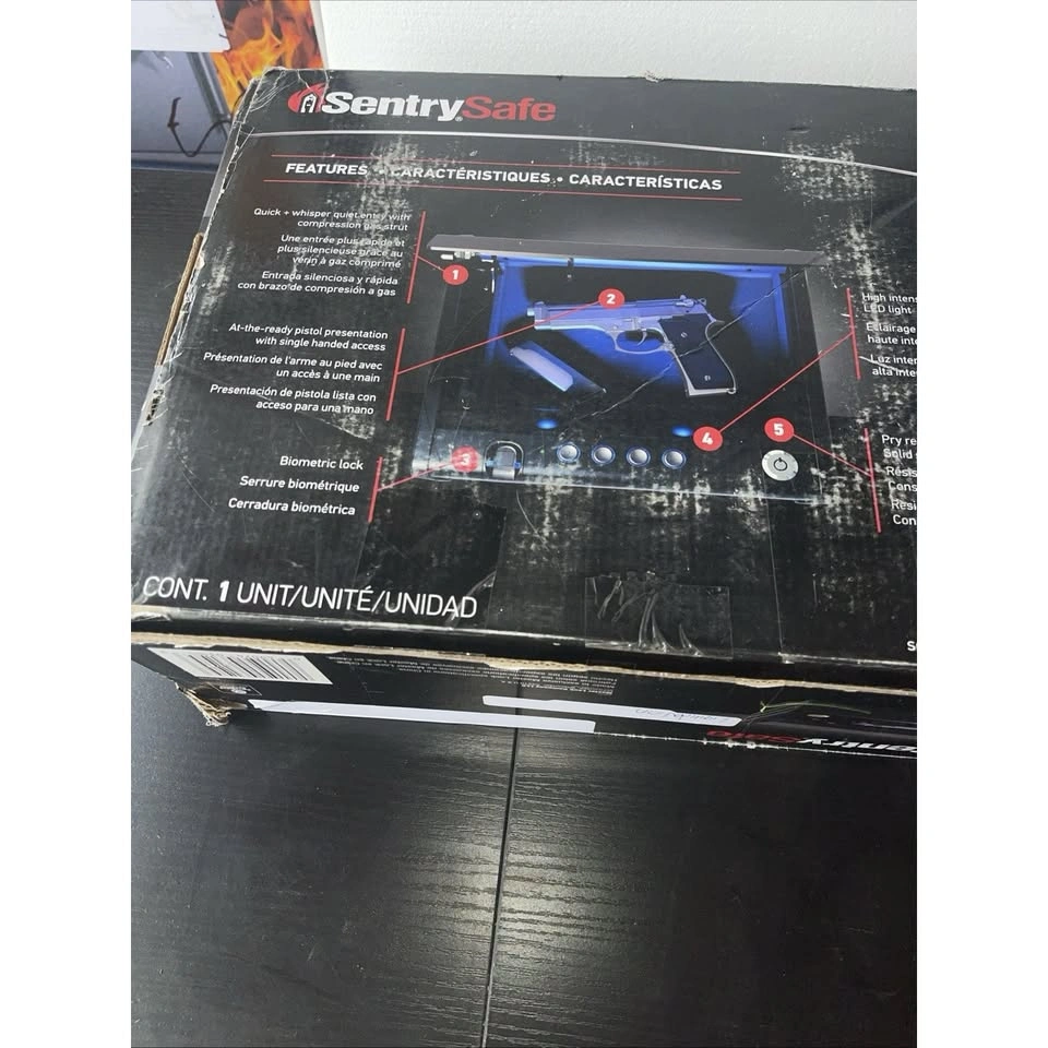 SentrySafe QAP1BLX Biometric Gun Safe Fingerprint Handgun Pistol - photo 5