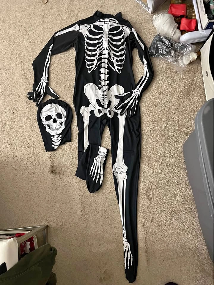 Halloween Unisex skeleton costume