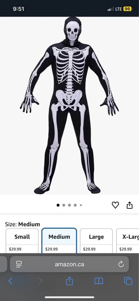 Halloween Unisex skeleton costume - photo 2